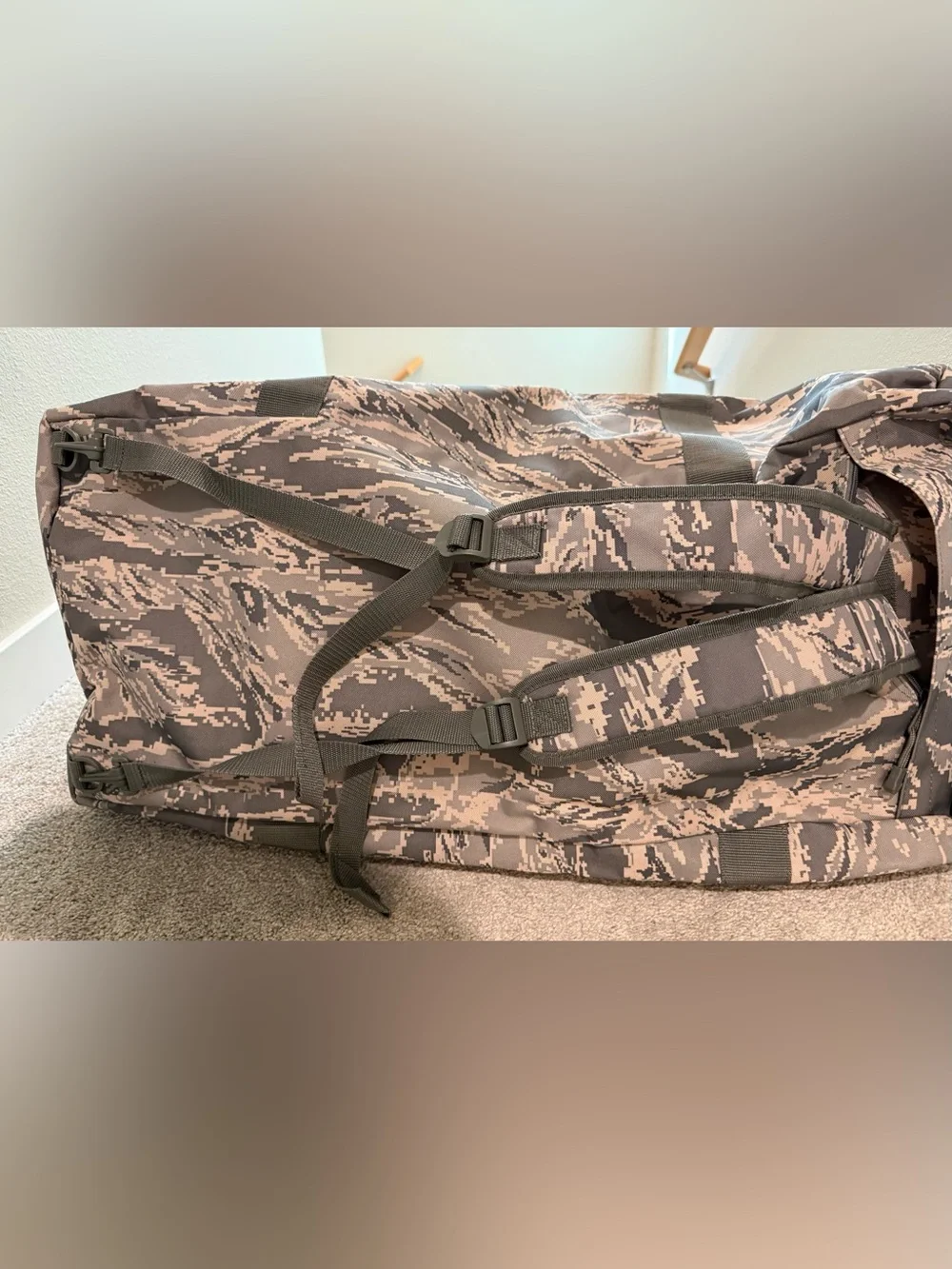 Camo Tactical Duffle Bag - Olive Green